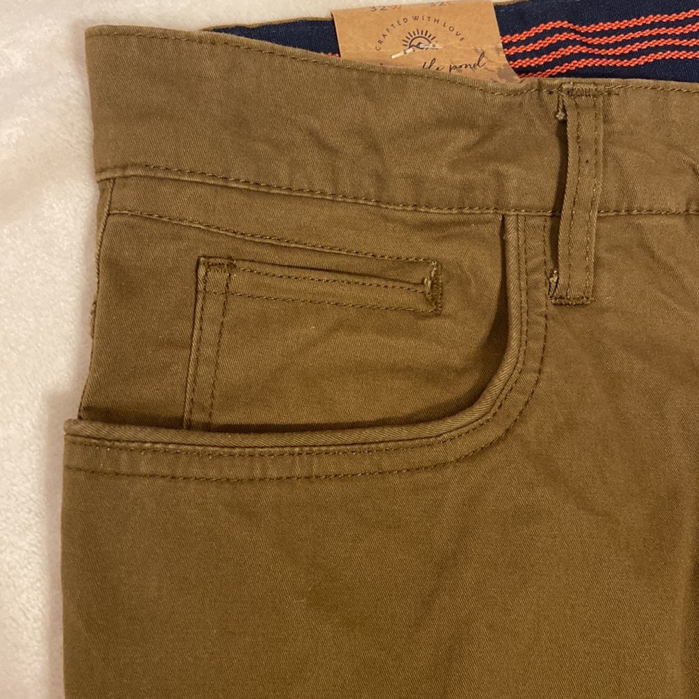 NWT Across The Pond Slim Fit Stretch Chino in Tobacco - Picture 7 of 7